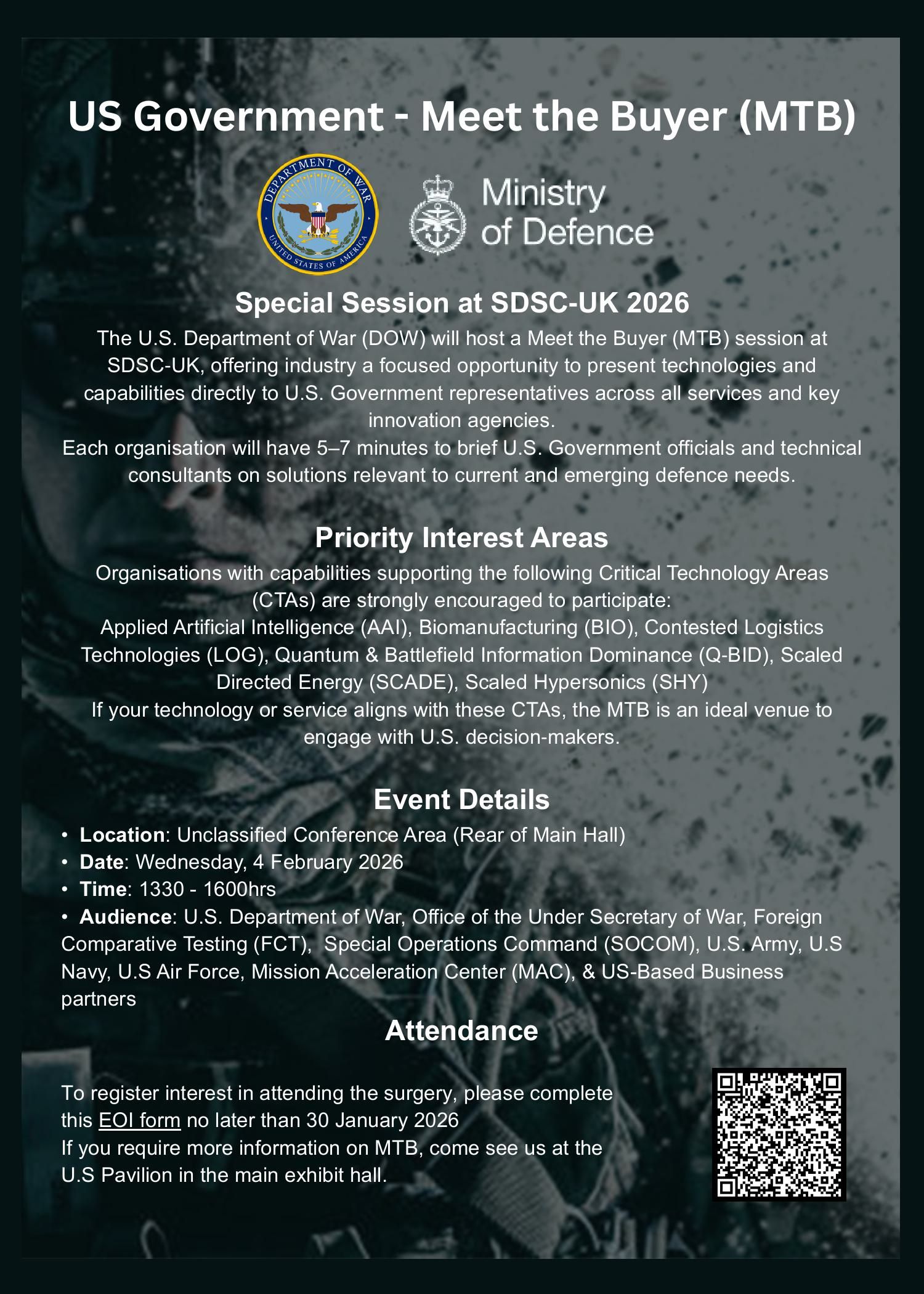 DoW Meet the Buyer flyer