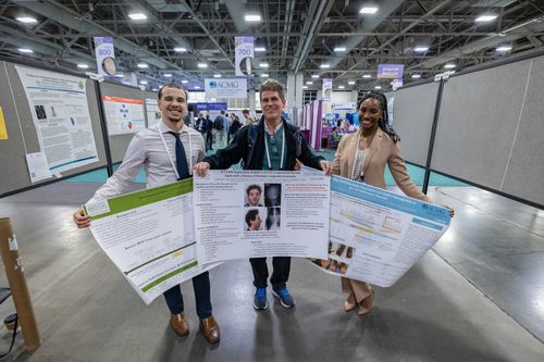 Three poster presenters