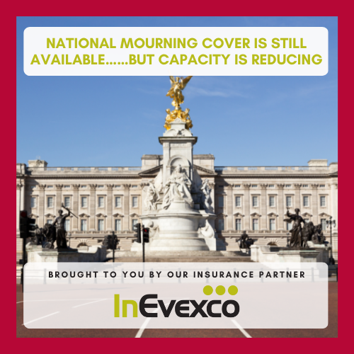 National Mourning Cover is Still Available, brought to you by our insurance partner InEvexco
