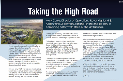 Taking the highroad – history with a high-tech twist