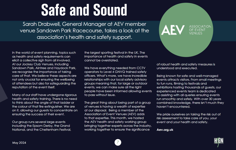 Safe and sound