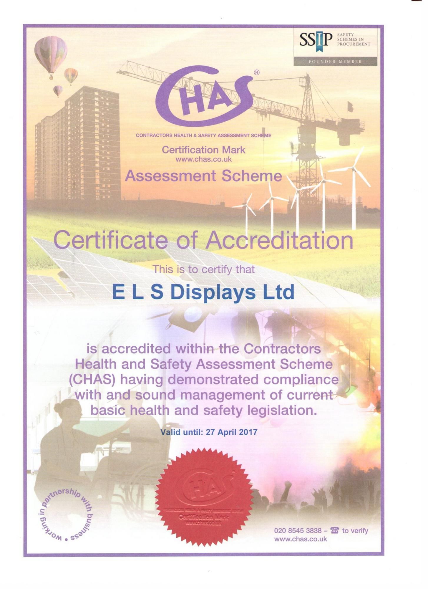 CHAS CERTIFICATION