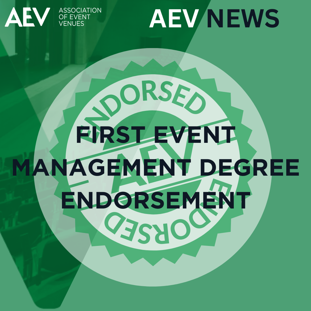 AEV endorses first event management degree