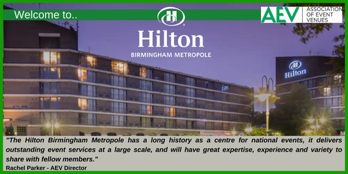 Hilton Birmingham Metropole joins AEV