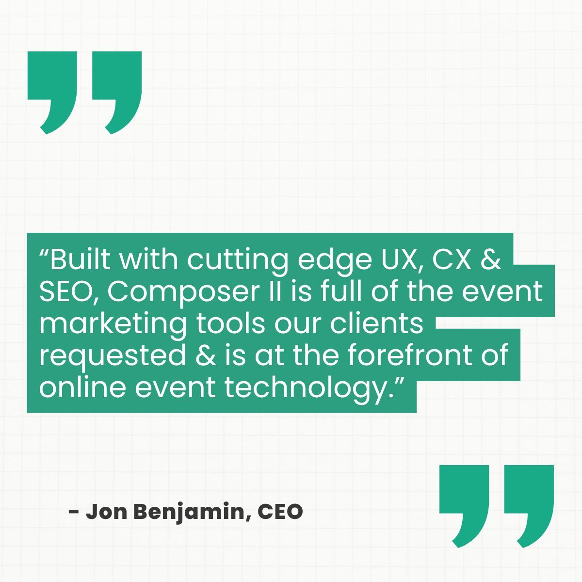 Composer II launches - a new event website building platform