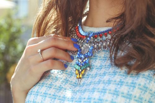 Large Necklace Rhinestones