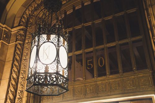 Black Scroll Pendant Lamp