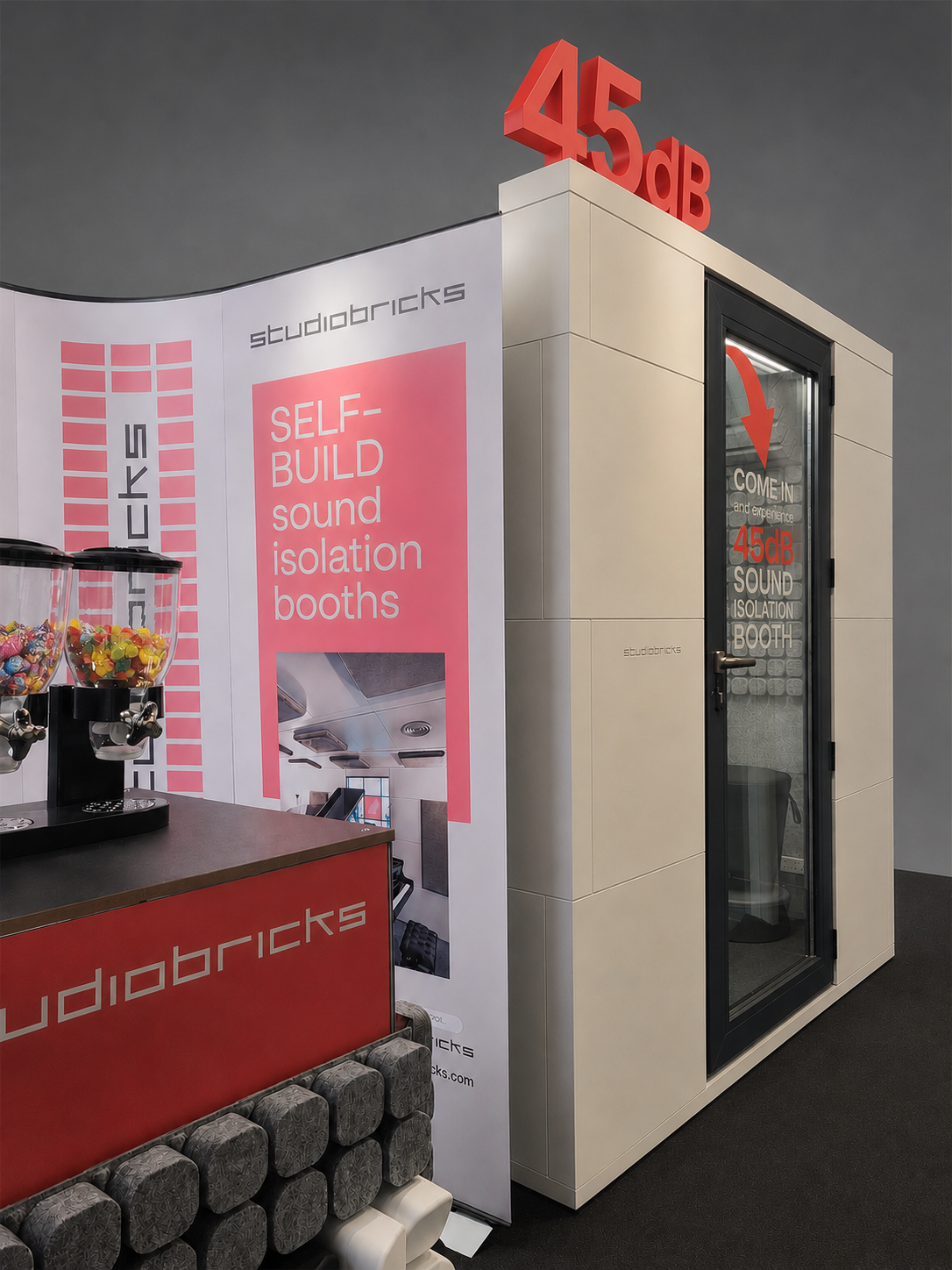 Come and demo the STUDIOBRICKS DUO Podcast booth at The Podcast Show London