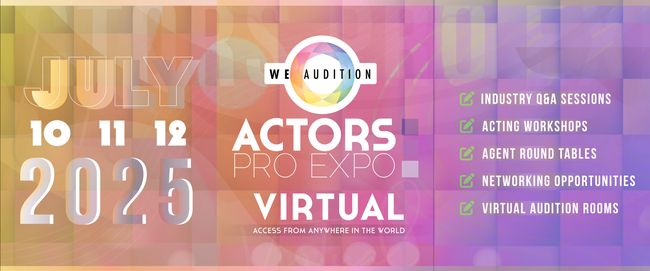 Ticket Options - WeAudition: Actors Pro Expo Virtual 2025
