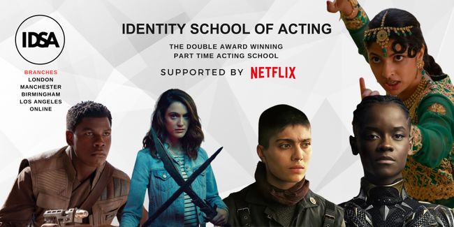 Audition for FREE with the Double Award-Winning Identity School of Acting, supported by Netflix