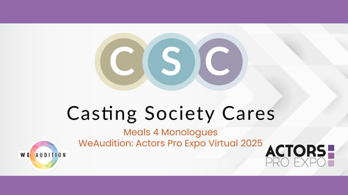 Registration Now Open For Meals 4 Monologues 2025 - Virtual!