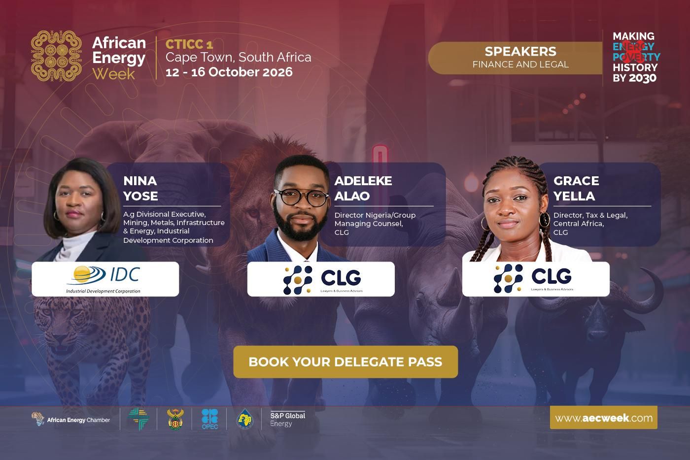 Finance and Legal Leaders to Advance Africa’s Energy Investment Agenda at AEW 2026