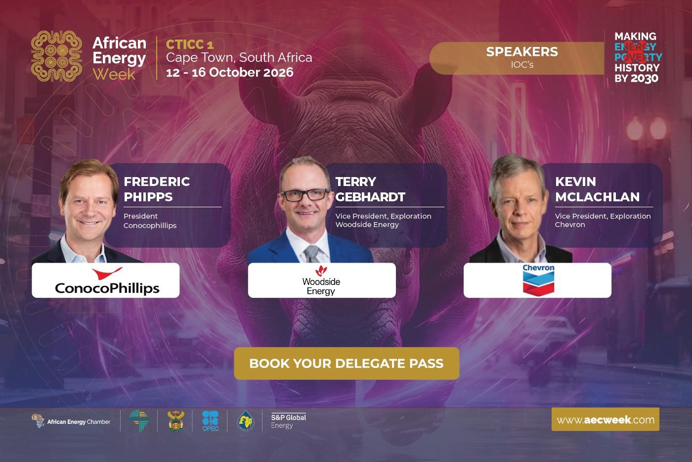 ConocoPhillips, Woodside Energy and Chevron to Highlight Africa’s Expanding Upstream Opportunity at AEW 2026