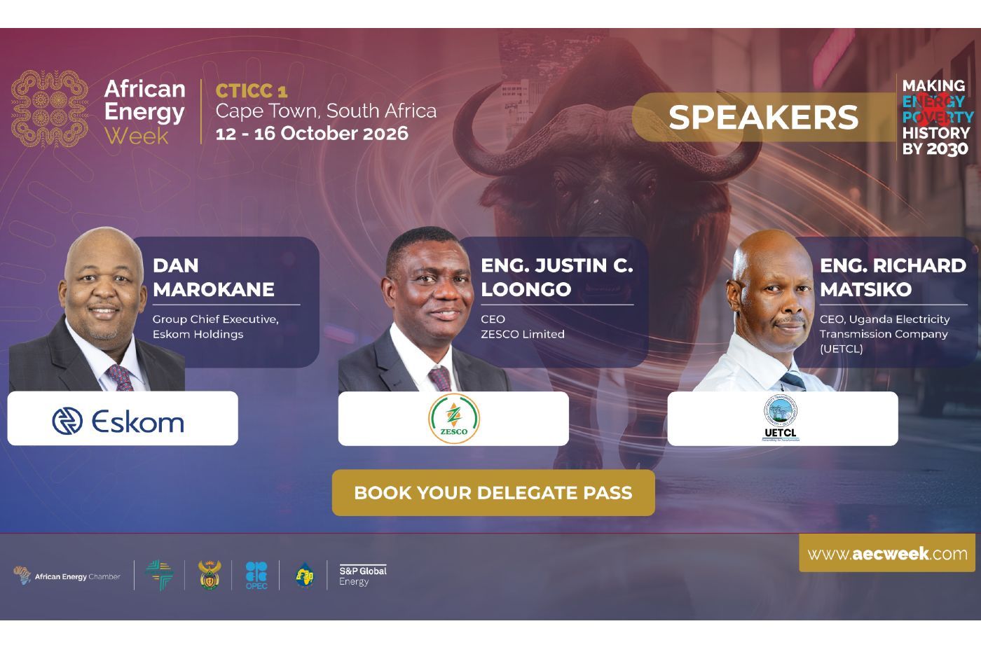 Les compagnies d'électricité africaines participent à l'African Energy Week 2026 alors que l'extension du réseau et l'électrification occupent le devant de la scène