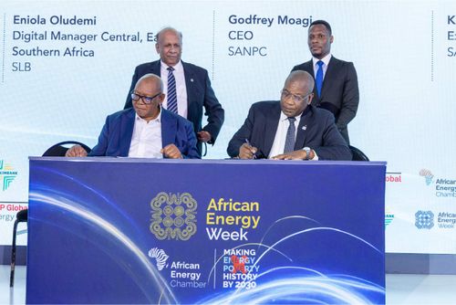 SLB and SANPC sign digital transformation capacity building agreement at AEW 2026