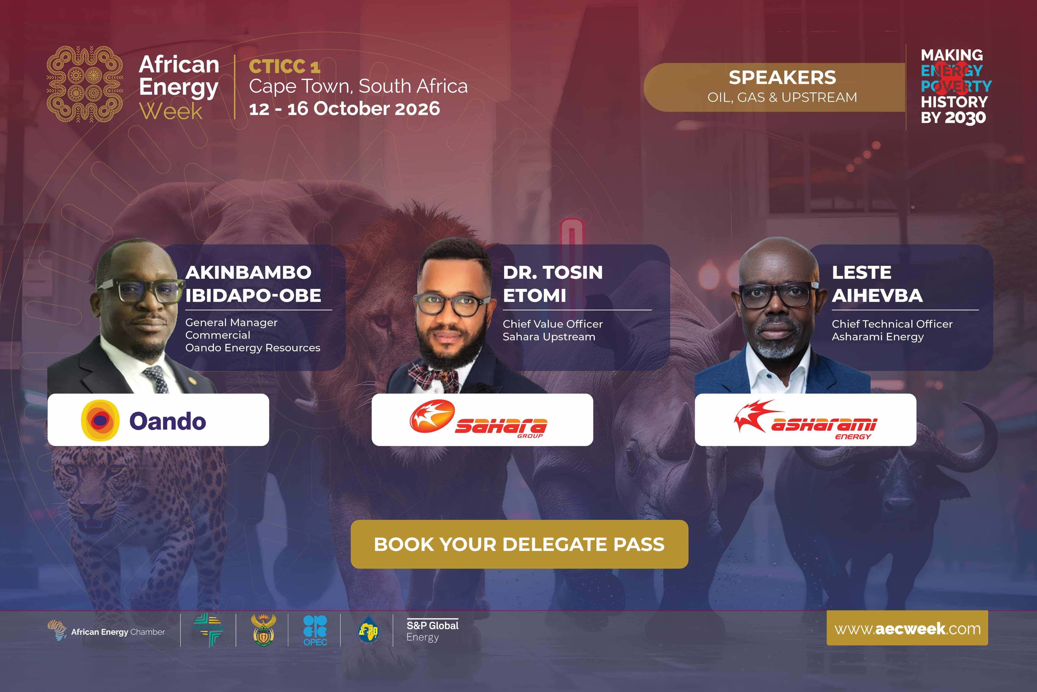 Oando, Sahara Upstream and Asharami Energy to Drive Nigeria’s Upstream Growth Dialogue at AEW 2026