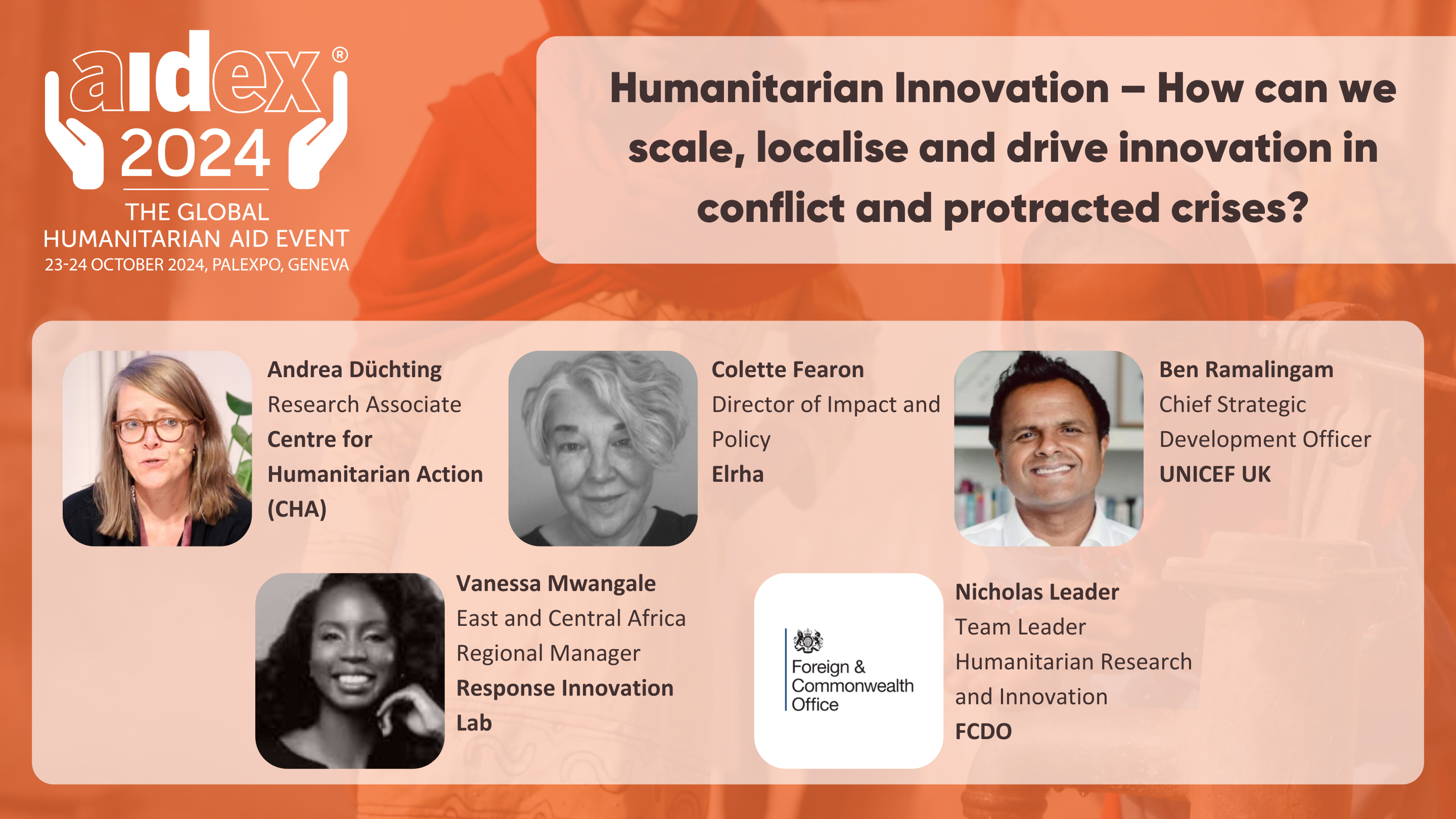 Humanitarian innovation – How can we scale, localise and drive innovation in conflict and protracted crises?