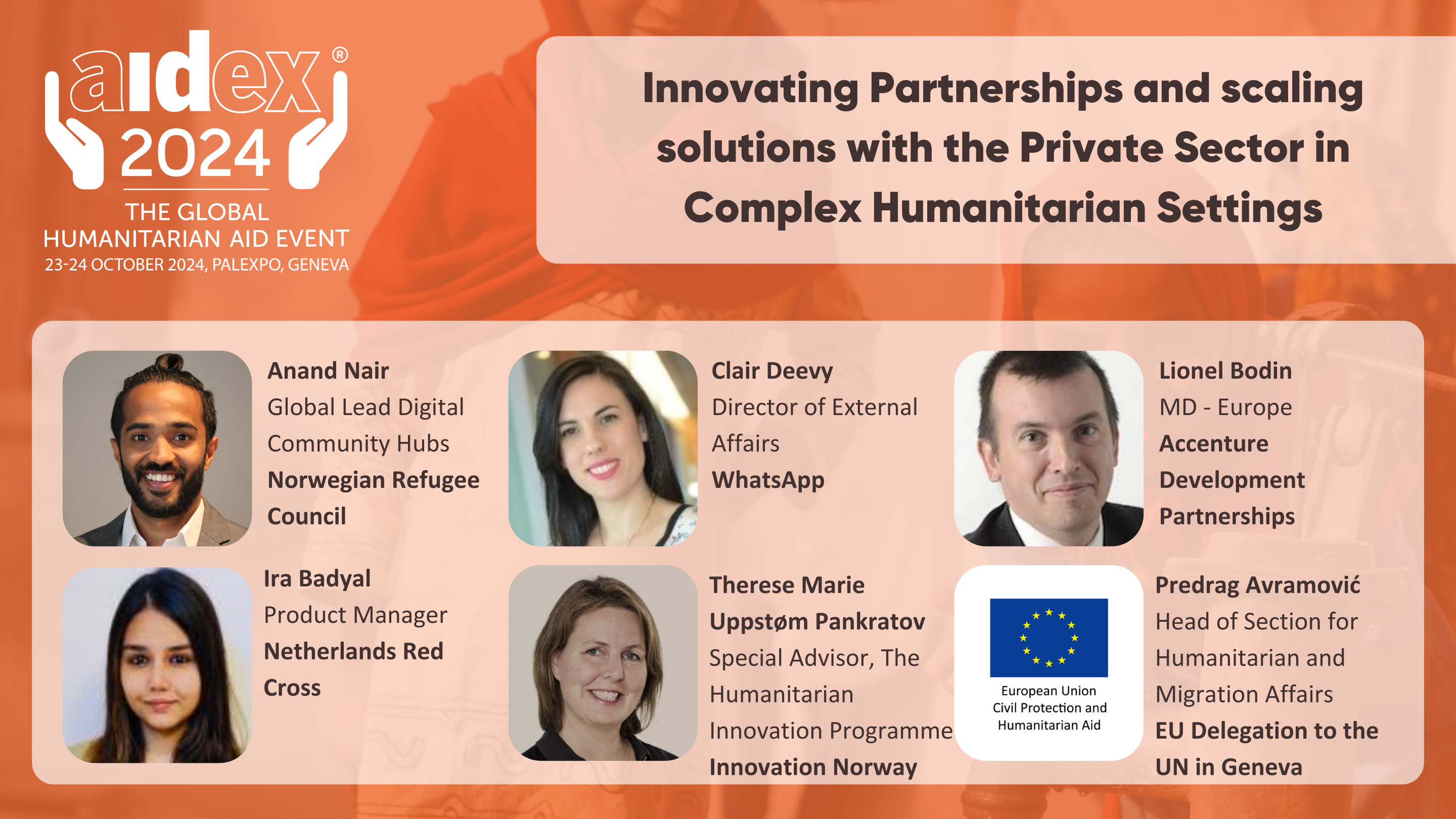 Innovating partnerships and scaling solutions with the private sector in complex humanitarian settings