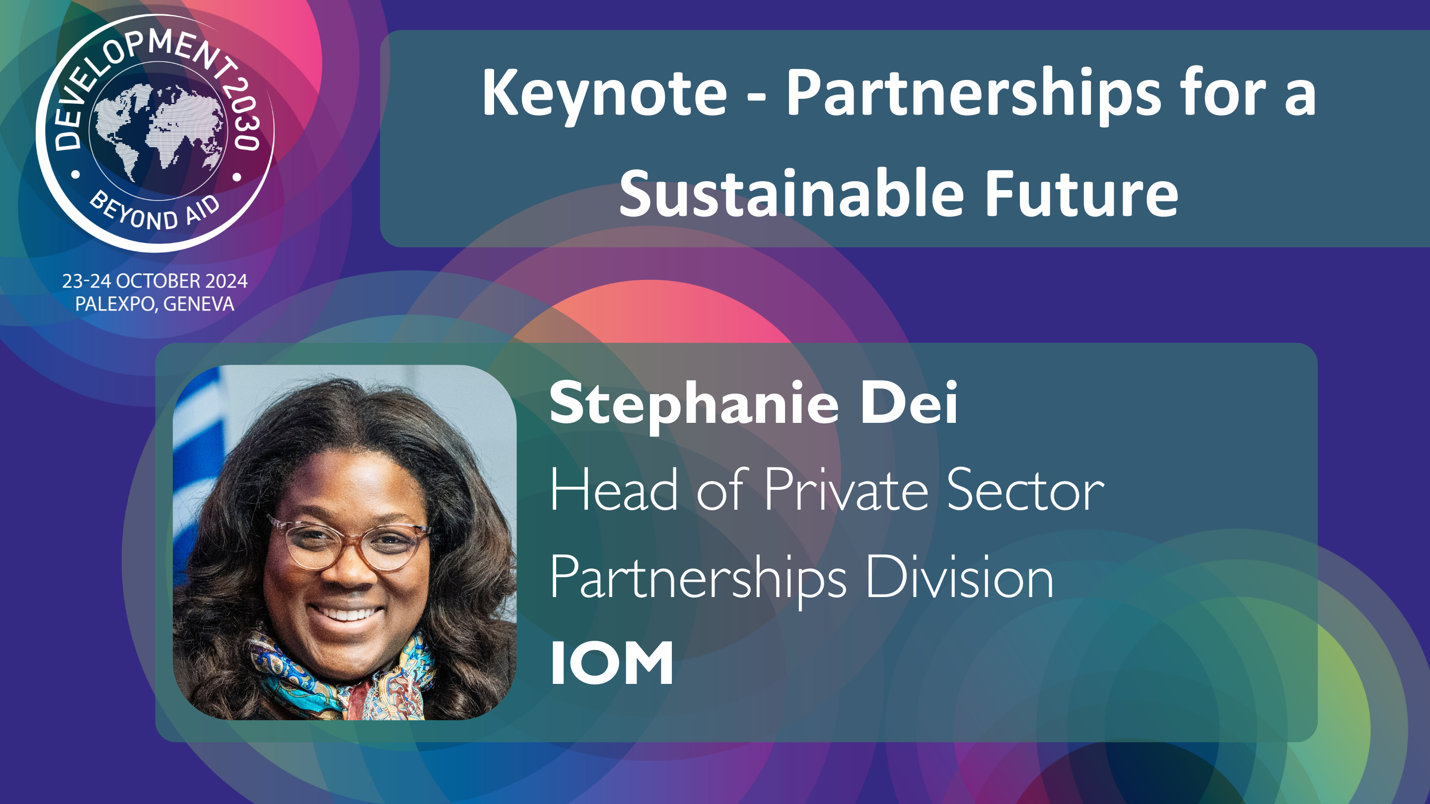 Keynote - Partnerships for a Sustainable Future