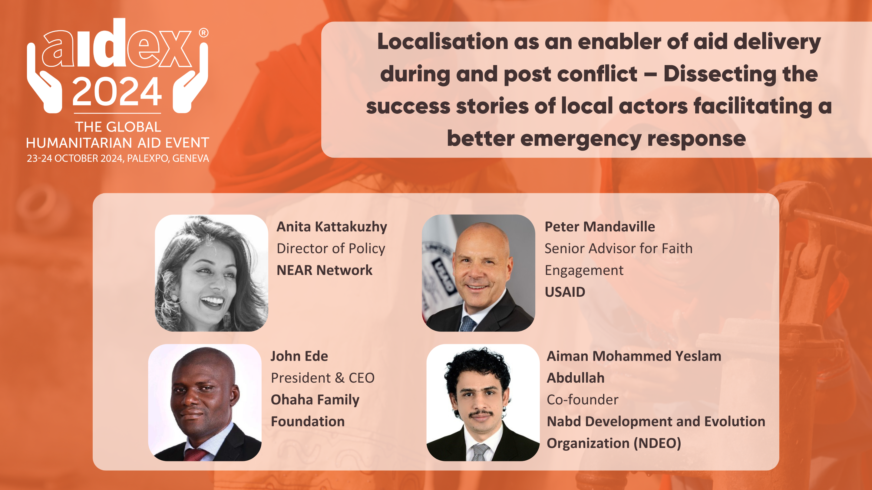 Localisation as an enabler of aid delivery during and post conflict – Dissecting the success stories of local actors facilitating a better emergency response