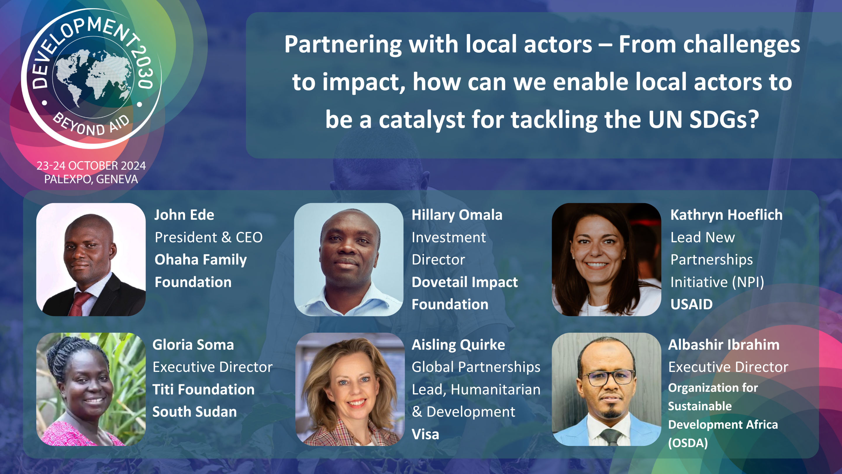 Partnering with local actors – From challenges to impact, how can we enable local actors to be a catalyst for tackling the UN SDGs?