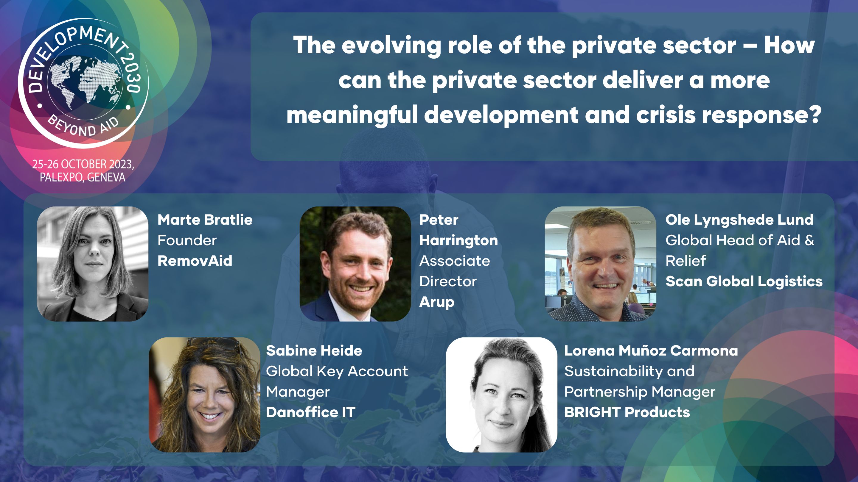 The evolving role of the private sector – How can the private sector deliver a more meaningful development and crisis response?