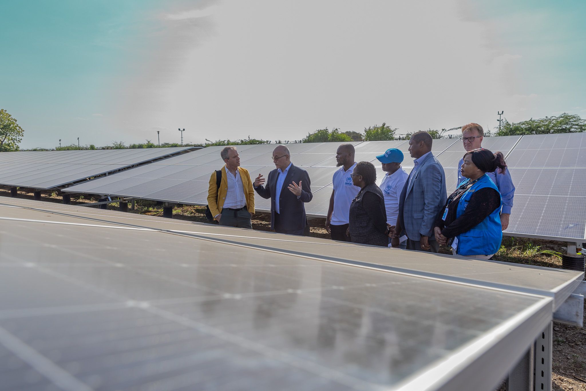UNHCR Barham Salih in Kakuma municipality for his inaugural visit as High Commissioner