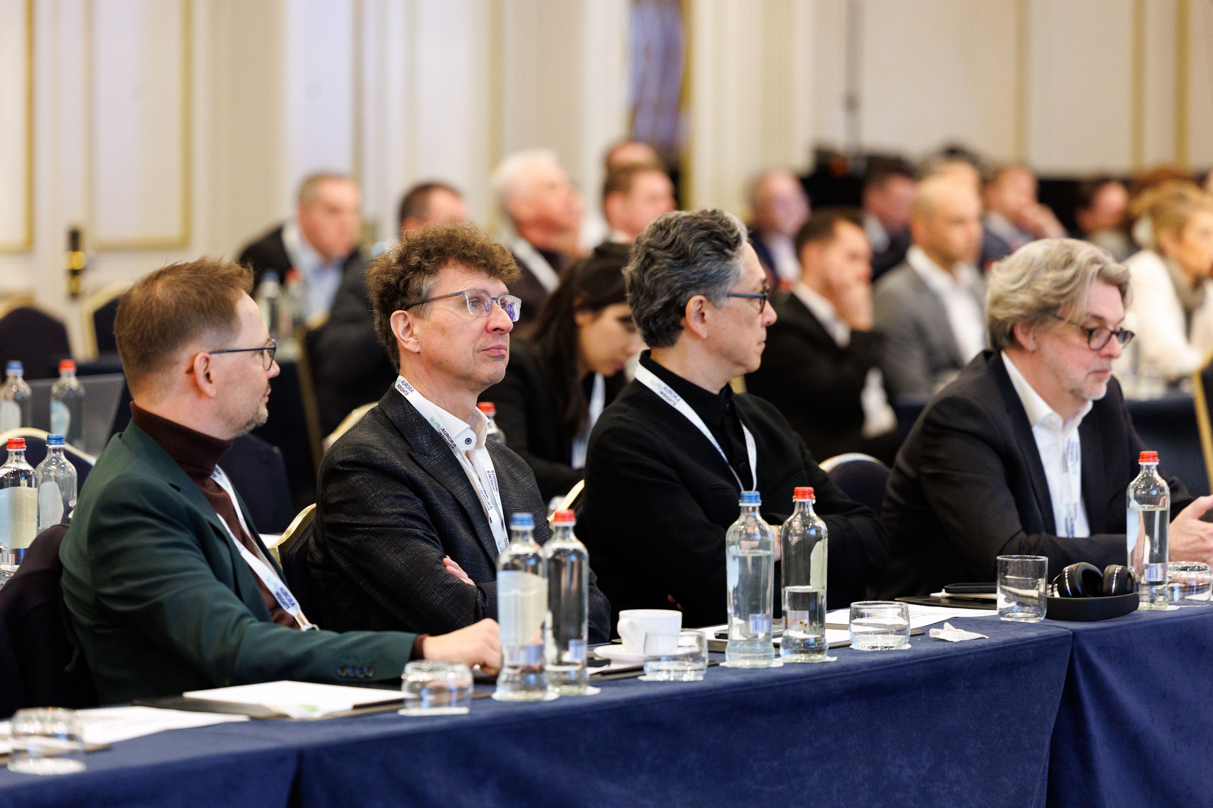 Gentlemen watching the presentation