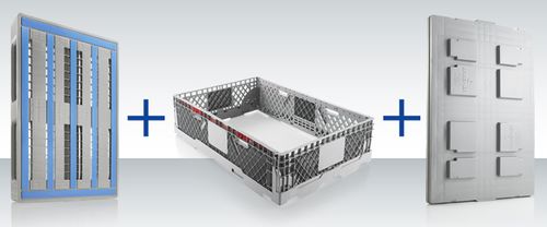 A stable unit: EURO L1 plastic pallet and CC1 Pallet Collar