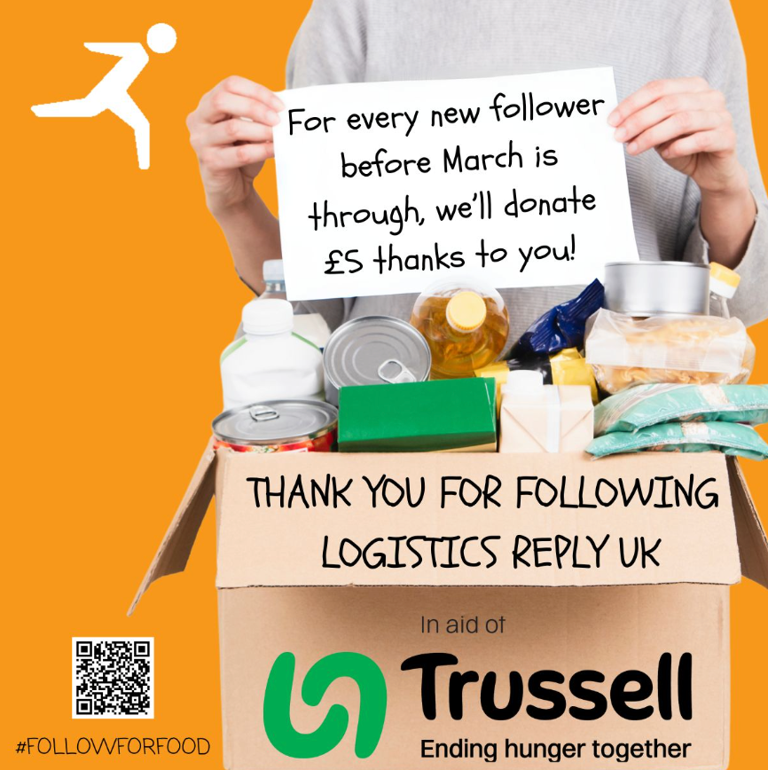 💙  Follow Logistics Reply UK on LinkedIn & Help End Hunger £5 Donated for Every New Follower 💙