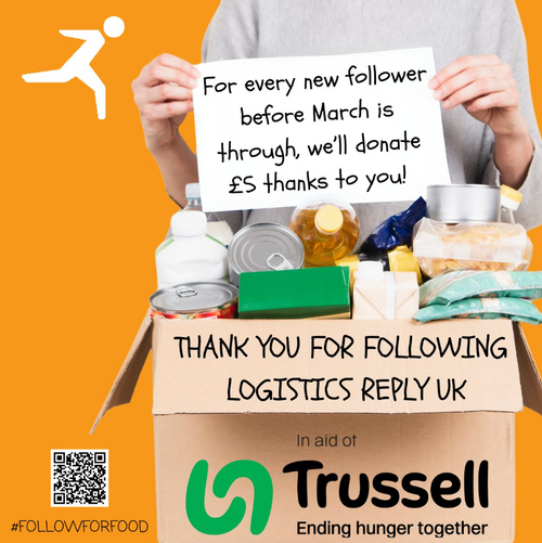 💙  Follow Logistics Reply UK on LinkedIn & Help End Hunger £5 Donated for Every New Follower 💙