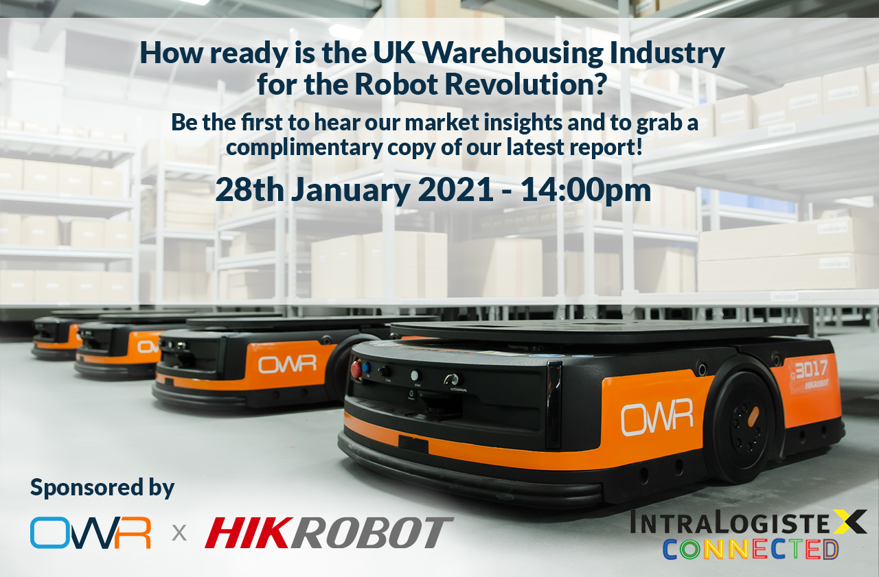 IntraLogisteX Connected: How ready is the UK warehousing industry for the robot revolution? – register now!