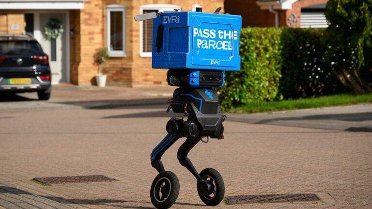 Two-legged autonomous delivery robot steps into Barnsley