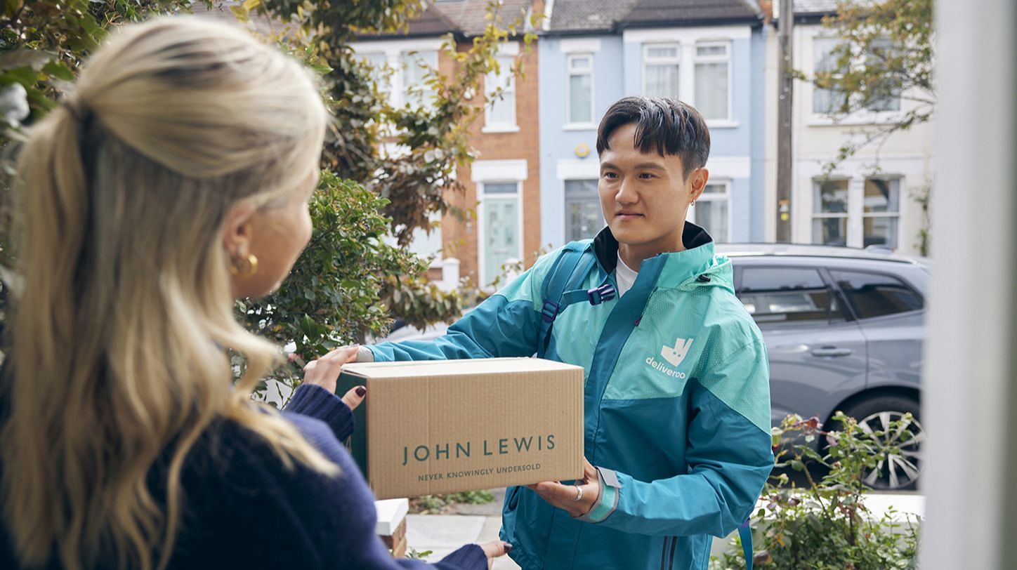 Deliveroo and Uber Eats expand John Lewis' rapid delivery reach
