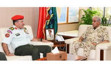 Chief of staff receives Jordanian military official