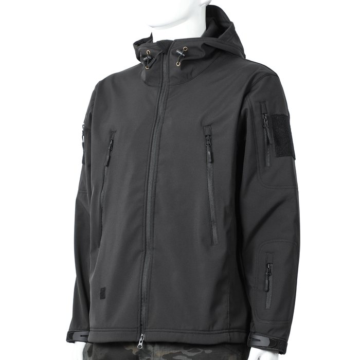 BLACK WARM FLEECE JACKET