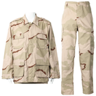 THREE COLOR DESERT CAMOUFLAGE BDU UNIFORM