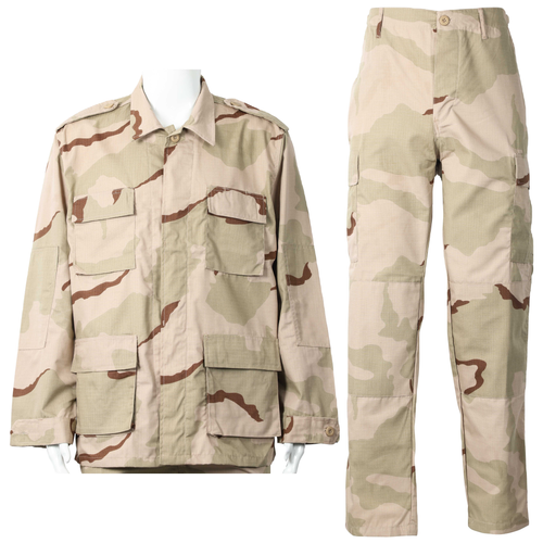 THREE COLOR DESERT CAMOUFLAGE BDU UNIFORM