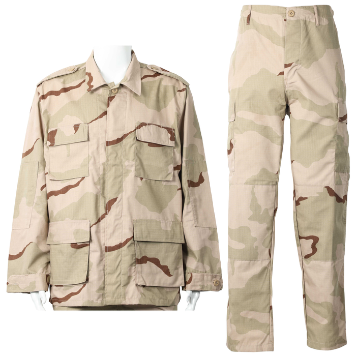 THREE COLOR DESERT CAMOUFLAGE BDU UNIFORM