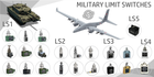 MILITARY TYPE LIMIT SWITCHES