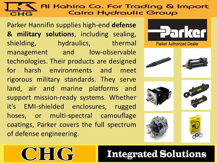 Trusted Partner in Defense and Security Solutions — Authorized Distributor of Parker and Leading Military Support Companies.