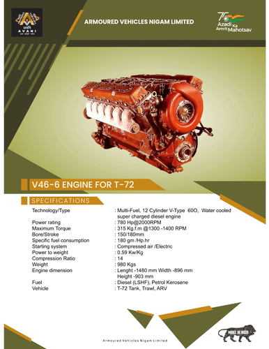 V46-6 ENGINE FOR T72