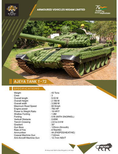 AJEYA TANK T-72