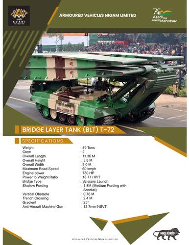 BRIDGE LAYING TANK (BLT) - T72
