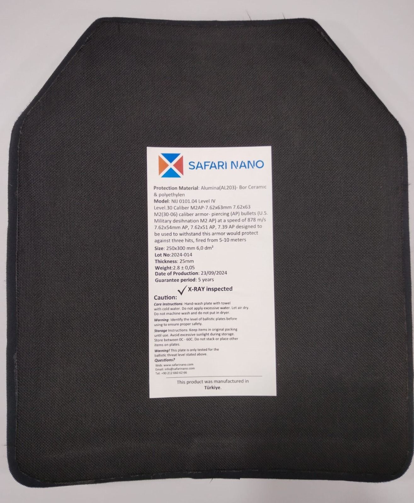 Level III Ballistic Plate