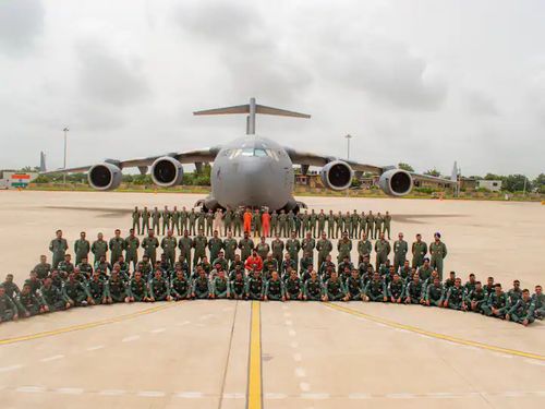 IAF Contingent Departs For Maiden ExerciseBRIGHT STAR-23 Participation In Egypt