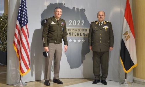Egyptian army chief of staff urges military cooperation among African states in Rome conference