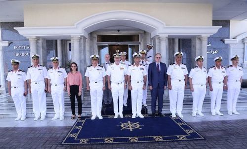 Egyptian Navy commander meets commanders of Operation Atlanta, Operation Sea Guardian