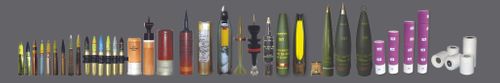 MEDIUM SIZE, MORTAR AND ARTILLERY AMMUNITION