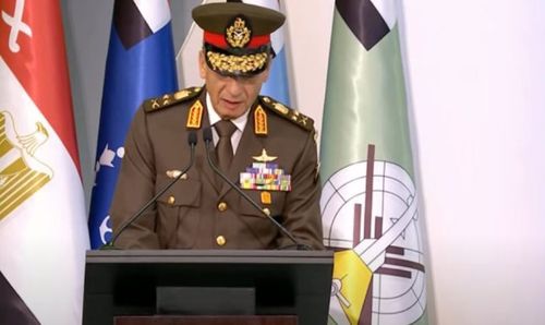 Egypt’s Minister of defense welcomes EDEX guests, says peace 'must be protected with power'